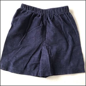 Navy blue fine corduroy shorts Preppy Nautical 4